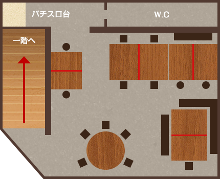 店内2階見取り図